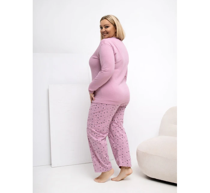 Pyžamo DU PI FP 509.99P tmavě růžové