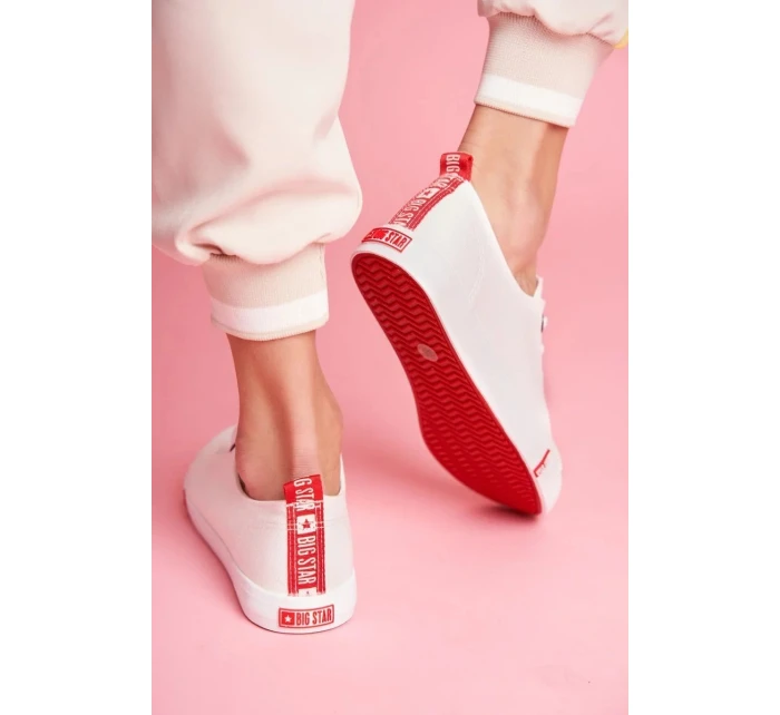 Dámské tenisky Big Star - bílé/červené