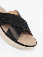 Trendy nazouváky černé dámské platforma Trendy nazouváky černé dámské platforma