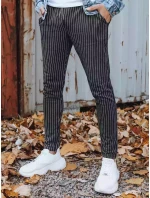 Pánské tmavě šedé kalhoty FashionStreet chinos UX3430