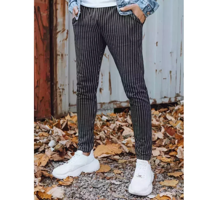 Pánské tmavě šedé kalhoty FashionStreet chinos UX3430