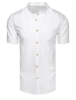 FashionStreet pánská bílá košile s krátkým rukávem KX1051