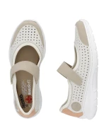 Pohodlná polobotka W béžová model 22033608 - Rieker