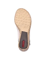 Kožené pohodlné sandály Rieker W RKR682 beige