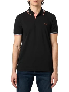 Pánská polokošile BOSS Paul NERO slim fit černá (50506193-003N)