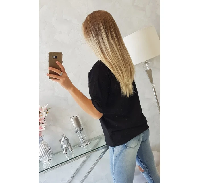 Kouzelná halenka s potiskem černá