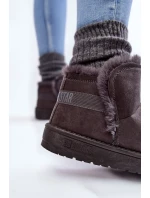 Dámské boty do sněhu Big Star KK274623 šedé Dámské boty do sněhu Big Star KK274623 šedé