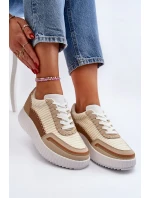 Dámské Tenisky na platformě Béžová Redala Dámské Tenisky na platformě Béžová Redala