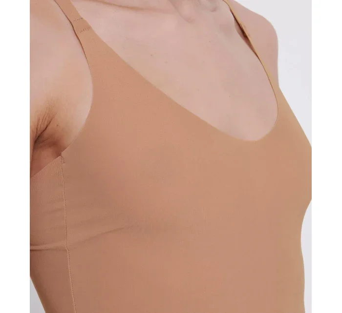 Dámský top ZERO Feel 2.0 Spaghetti Top - BROWN - hnědý 00CM - SLOGGI