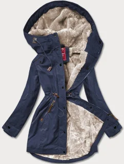 ZIMOWA PARKA DAMSKA Z Z GRANATOWA model 21244714 - LHD