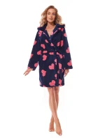 Dámský župan model 20952046 Futura dark blue - L&L Dámský župan model 20952046 Futura dark blue - L&L