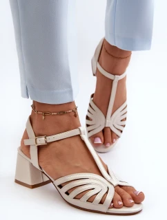 dámské sandály na podpatku  černé model 21659179 - SERGIO LEONE