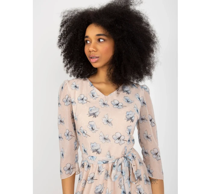 Šaty LK SK model 18453838 béžová - FPrice Šaty LK SK model 18453838 béžová - FPrice