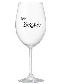 PANI BOŽSKÁ - priehľadný pohár na víno 350 ml