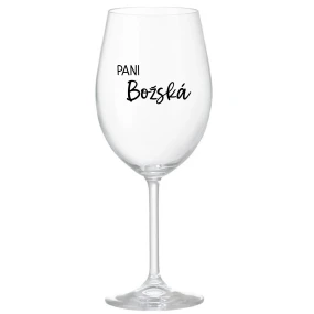 PANI BOŽSKÁ - priehľadný pohár na víno 350 ml PANI BOŽSKÁ - priehľadný pohár na víno 350 ml