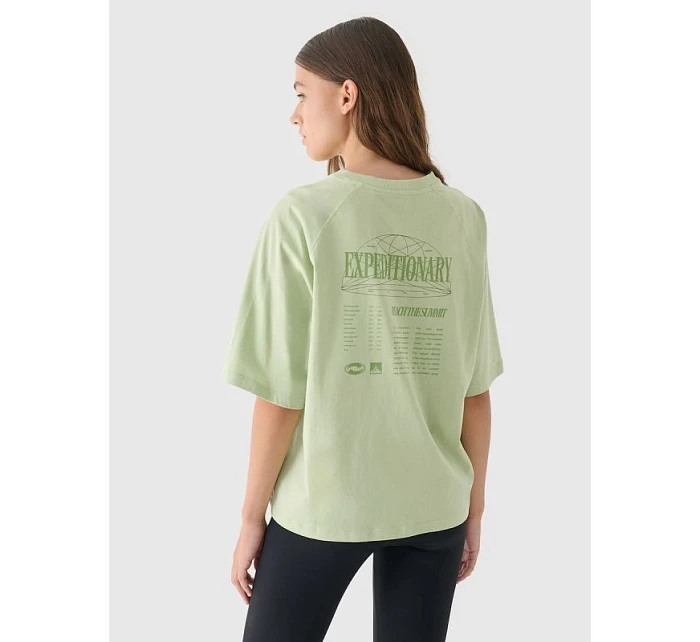 Dámské tričko oversize s potiskem 4F 4FRAW24TTSHF2583-44S