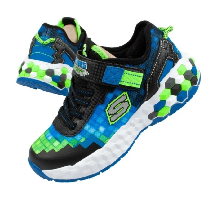 Boty Skechers Minecraft LED Jr 402204L/BBLM Boty Skechers Minecraft LED Jr 402204L/BBLM