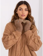 Rękawiczki AT RK model 19328268 ciemny bezowy - FPrice Rękawiczki AT RK model 19328268 ciemny bezowy - FPrice