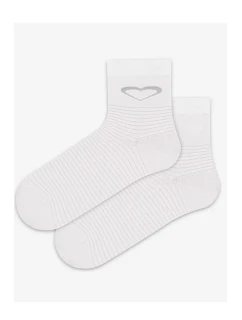 SKARPETKI CIENKIE KOLOR 11-15 LAT DZIEWCZĘCE WHITE 33/35