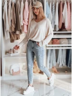 Dámské džínové kalhoty slim fit s páskem MIXFELL modré FashionStreet UY2418 Dámské džínové kalhoty slim fit s páskem MIXFELL modré FashionStreet UY2418