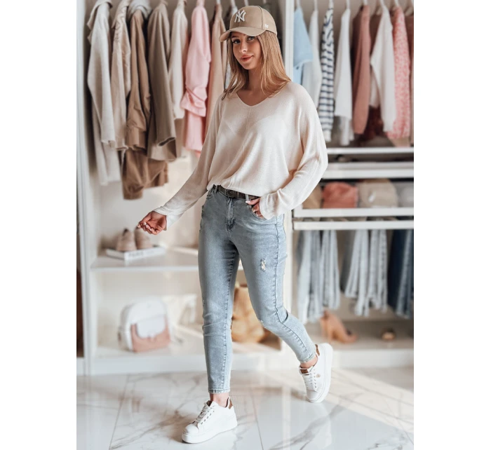 Dámské džínové kalhoty slim fit s páskem MIXFELL modré FashionStreet UY2418 Dámské džínové kalhoty slim fit s páskem MIXFELL modré FashionStreet UY2418