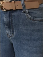 Dámské džínové kalhoty s páskem FashionStreet UY2887