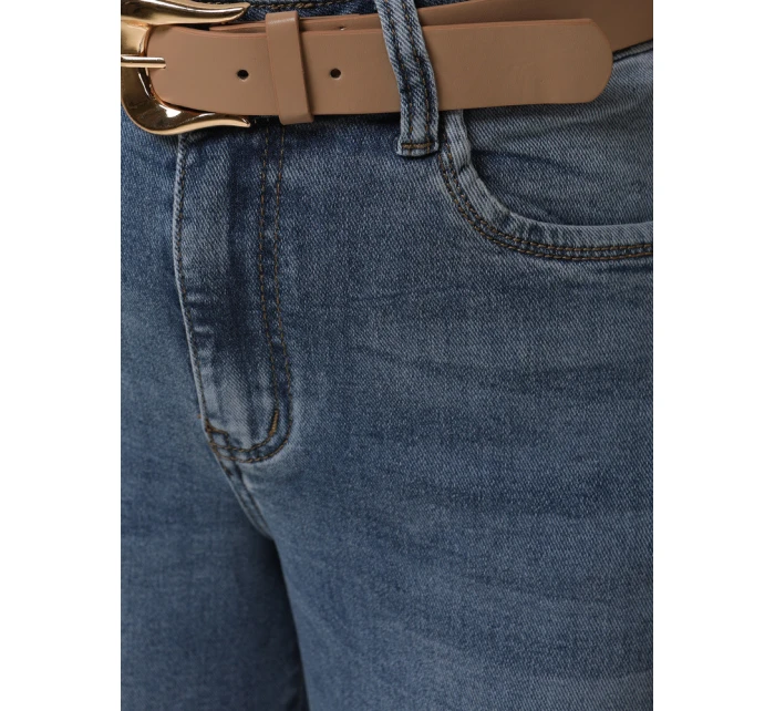 Dámské džínové kalhoty s páskem FashionStreet UY2887