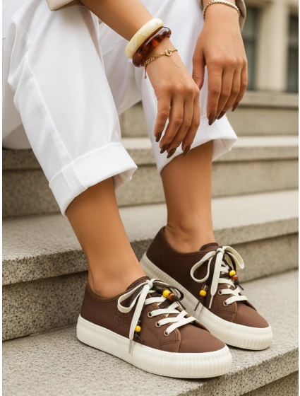 FashionStreet dámské tenisky cappuccino ZY1404 FashionStreet dámské tenisky cappuccino ZY1404