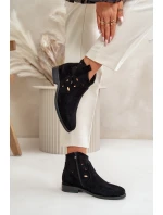 Dámské Botky S Na Zip Černé model 21668174 - S.Barski