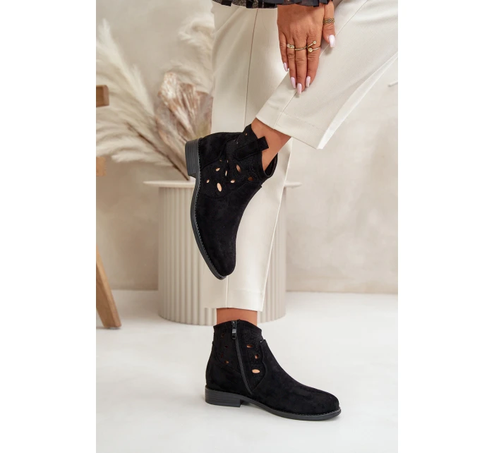 Dámské Botky S Na Zip Černé model 21668174 - S.Barski