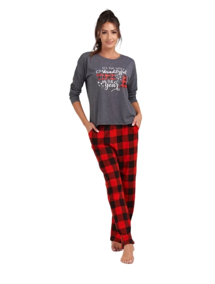 Dámské pyžamo šedá vzor  model 19001961 - Karol