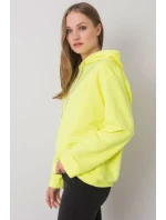 Dámská mikina Model EM-BL-ES-21-525.10 Fluo Yellow - Ex Moda Dámská mikina Model EM-BL-ES-21-525.10 Fluo Yellow - Ex Moda