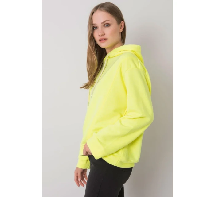 Dámská mikina Model EM-BL-ES-21-525.10 Fluo Yellow - Ex Moda Dámská mikina Model EM-BL-ES-21-525.10 Fluo Yellow - Ex Moda