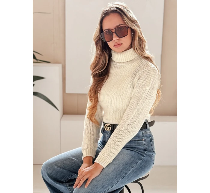 Dámský svetr TRIXA ecru FashionStreet MY1213