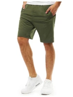 Pánské krátké teplákové šortky zelené FashionStreet SX2390