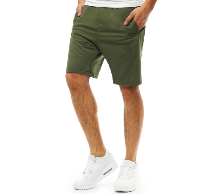 Pánské krátké teplákové šortky zelené FashionStreet SX2390