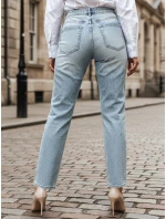 Dámské džínové kalhoty s kamínky DIAMONTI blue FashionStreet UY2475 Dámské džínové kalhoty s kamínky DIAMONTI blue FashionStreet UY2475