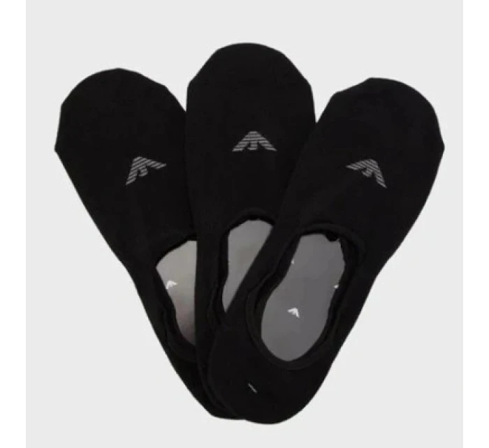 Emporio Armani mikrofleece ponožky Calza bavlna černá 3-Pack Emporio Armani mikrofleece ponožky Calza bavlna černá 3-Pack