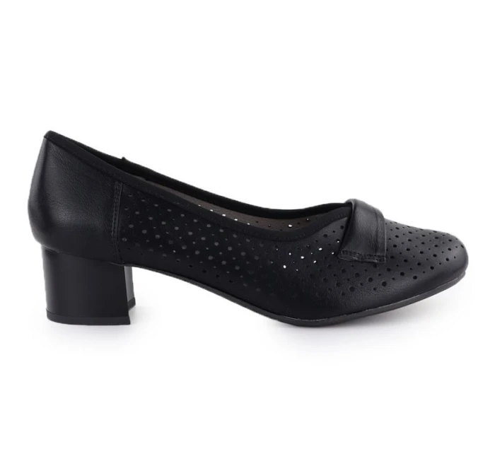 Dámské černé ažurové lodičky Jezzi 233-12 Dámské černé ažurové lodičky Jezzi 233-12