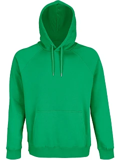 SOL'S Stellar Unisex raglánová mikina s kapucí z bio bavlny 25.3568 spring green