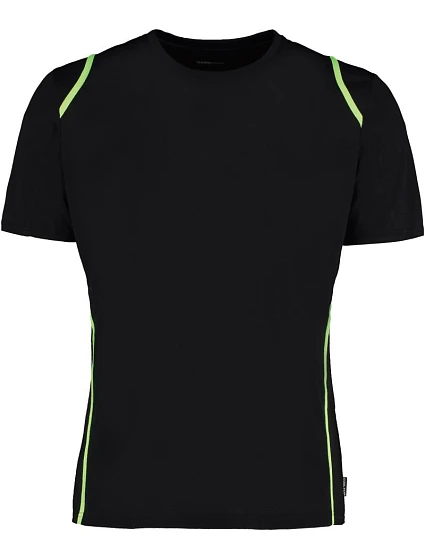 Kustom Kit KK 991 Kontrastní tričko Cooltex® 43.0991 black/fluorescent lime Kustom Kit KK 991 Kontrastní tričko Cooltex® 43.0991 black/fluorescent lime