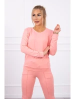 Tepláková souprava v meruňkové barvě