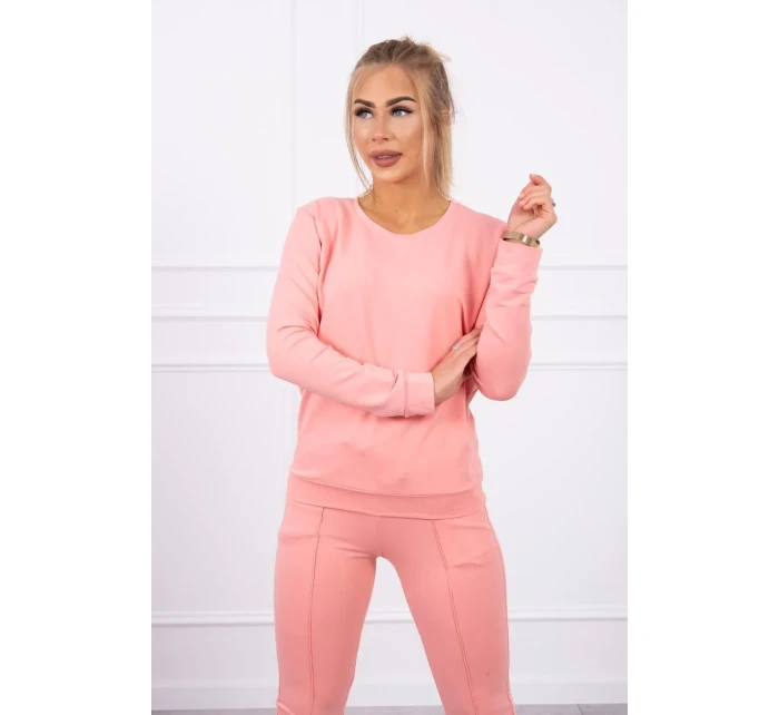 Tepláková souprava v meruňkové barvě