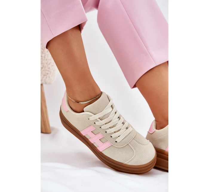 Dámské Tenisky Na Platformě Béžové Syliyana Dámské Tenisky Na Platformě Béžové Syliyana