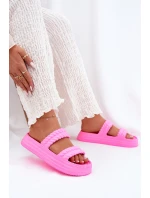 Pěnové Lehká Dámské Sandały Na Platformě S.Barski ZK51-001 Fuchsie Pěnové Lehká Dámské Sandały Na Platformě S.Barski ZK51-001 Fuchsie