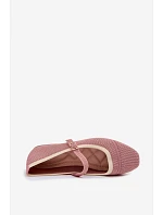 Ploché baleríny Zelisa Růžové