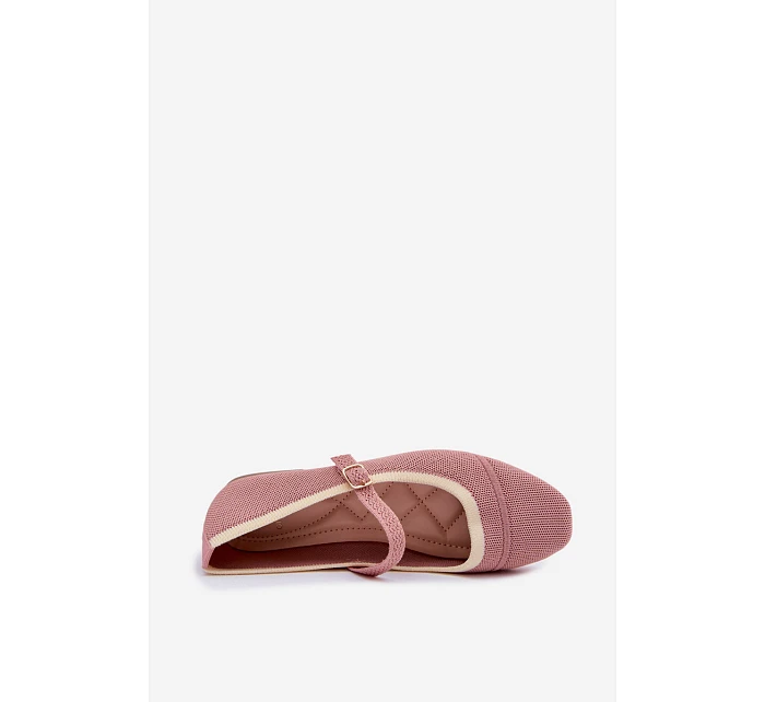 Ploché baleríny Zelisa Růžové