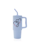 Termoska s barevným víčkem pro zamilované