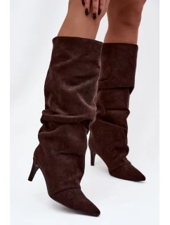 Kozačky na podpatku  model 221151 Step in style