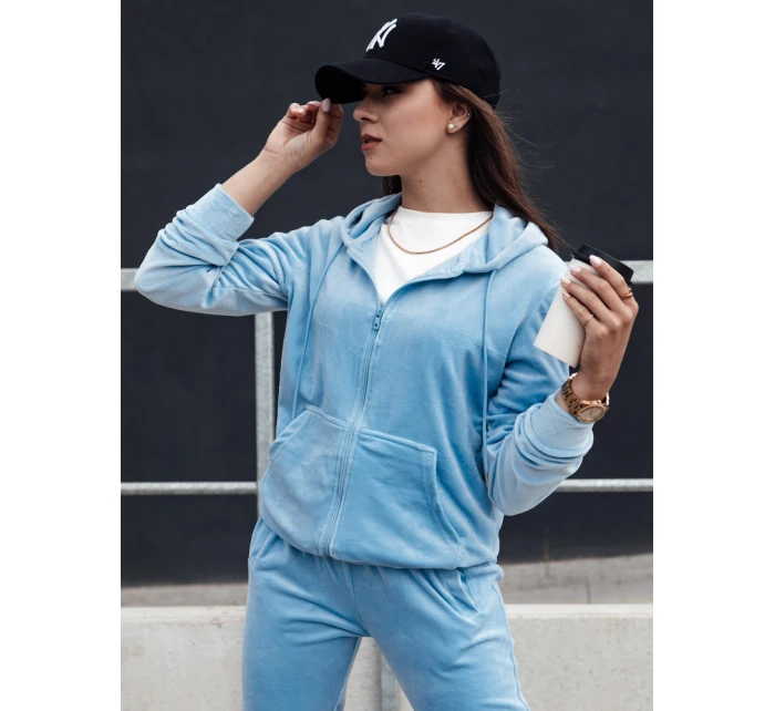 Dámský velurový komplet modrý Dstreet model 21978672 - FashionStreet Dámský velurový komplet modrý Dstreet model 21978672 - FashionStreet
